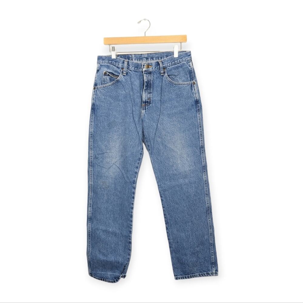 Vintage Wrangler Jeans 32 Medium Wash Regular Fit Straight Leg Denim Classic